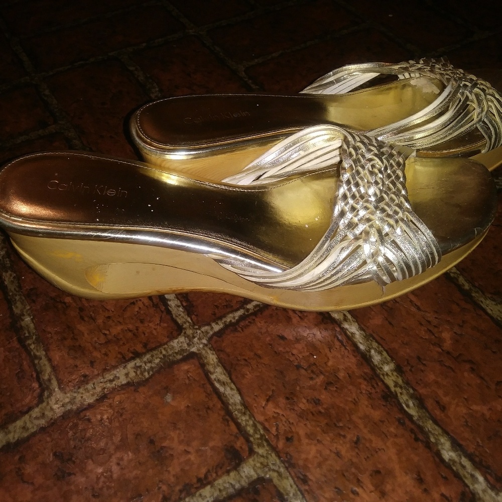 Calvin Klein Wooden clogs